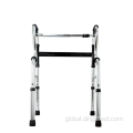 Aluminum Walking Frame Medical Heavy-Duty Two-Button Folding Walker Manufactory